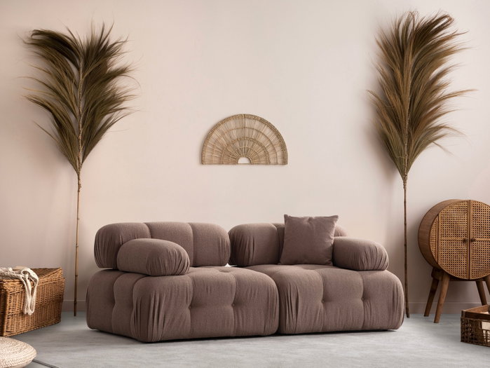 Atelier Del Sofa Sofá 2 Plazas L1-1R Capuchino con Respaldo y Brazos Ajustables